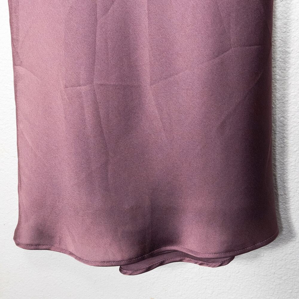 Show Me Your Mumu Purple Slip Dress Size S Cowl Neck Minimalist Romantic - Picture 5 of 7